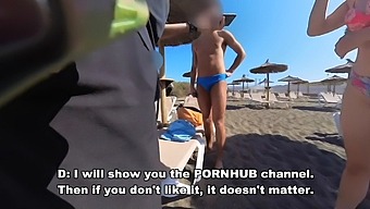 Italian Amateur Girl Gives Blowjobs On A Nudist Beach