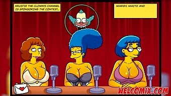 Get Ready For Some Steamy Action With The Sexiest Milf In Town! Watch Her Get Down And Dirty In This Simptoons, Simpsons Hentai Video