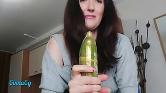 Female Ejaculation And Fisting With A Cucumber In Creamy Pussy