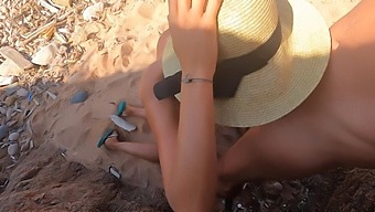 Vagina Fucking And Blowjob With A Cheating Wife At The Beach