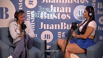 Salome Gil'S Intimate Area Is Vigorously Penetrated By The Alluring Midget Juan Bustos On His Podcast