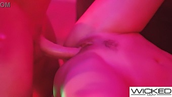 Indulge In A Sinful Threesome With Alexis Tae'S Passionate Blowjob And Sensual Vaginal Play