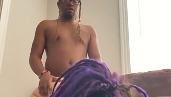 Purple-Haired Submissive Receives Intense Anal Pounding In Explicit Video