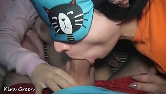 Intense Facial And Body Ejaculation In A Threesome