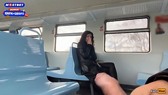 Katty West'S Wild And Kinky Public Train Adventure With A Total Stranger